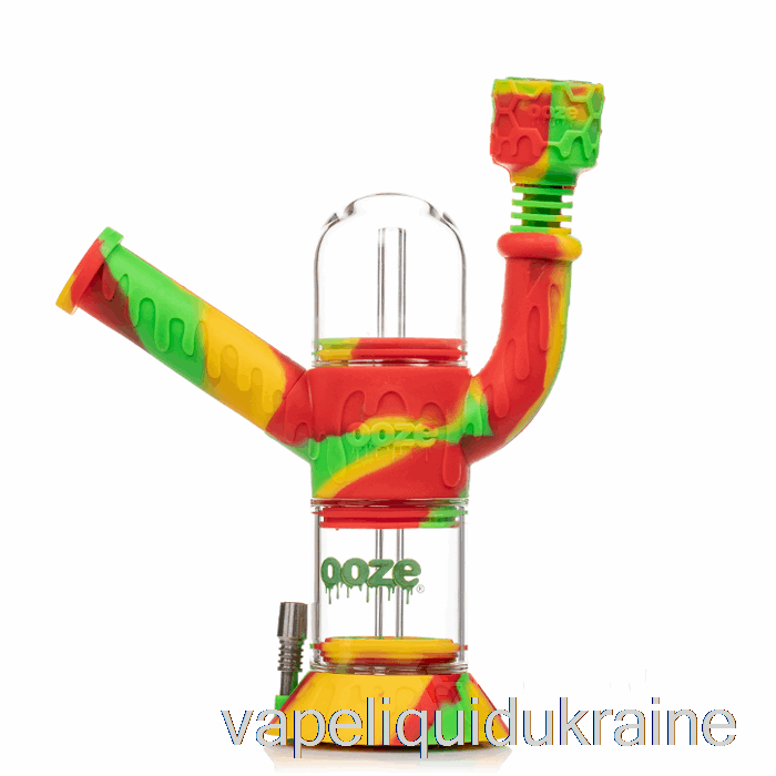 Vape Liquid Ukraine Ooze Cranium Silicone Water Pipe Rasta (Green / Red / Yellow)